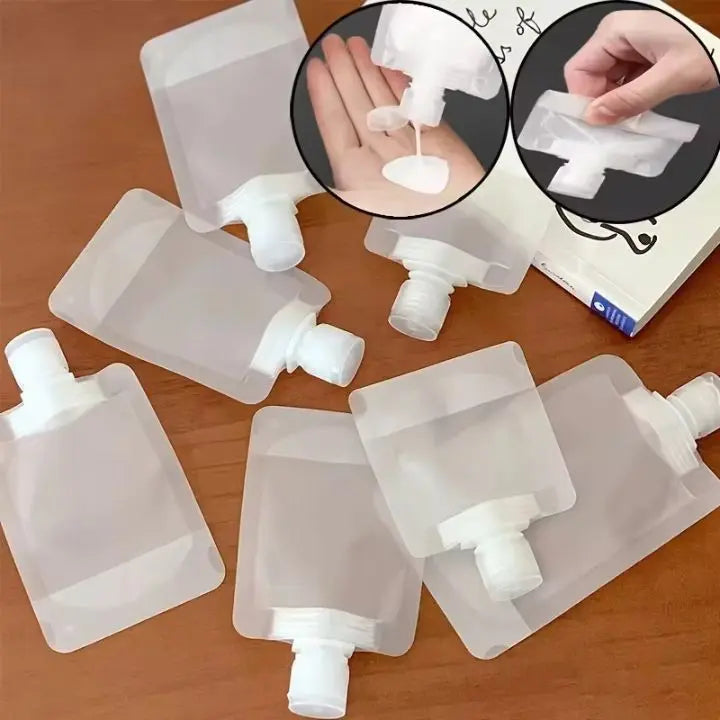 Portable Leak-Proof Travel Pouches – 10-Piece Set