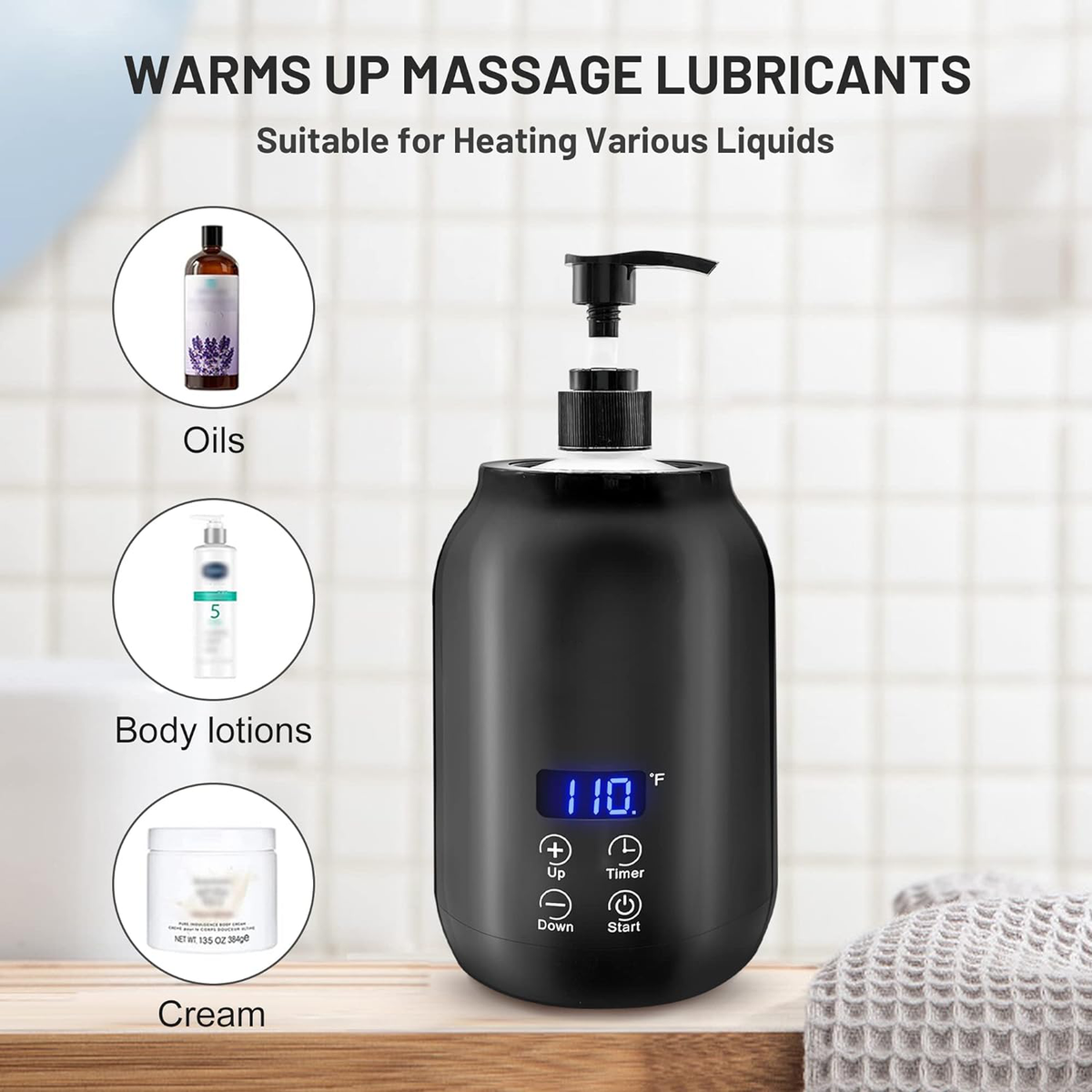 Portable Massage Oil Warmer for Professional Use