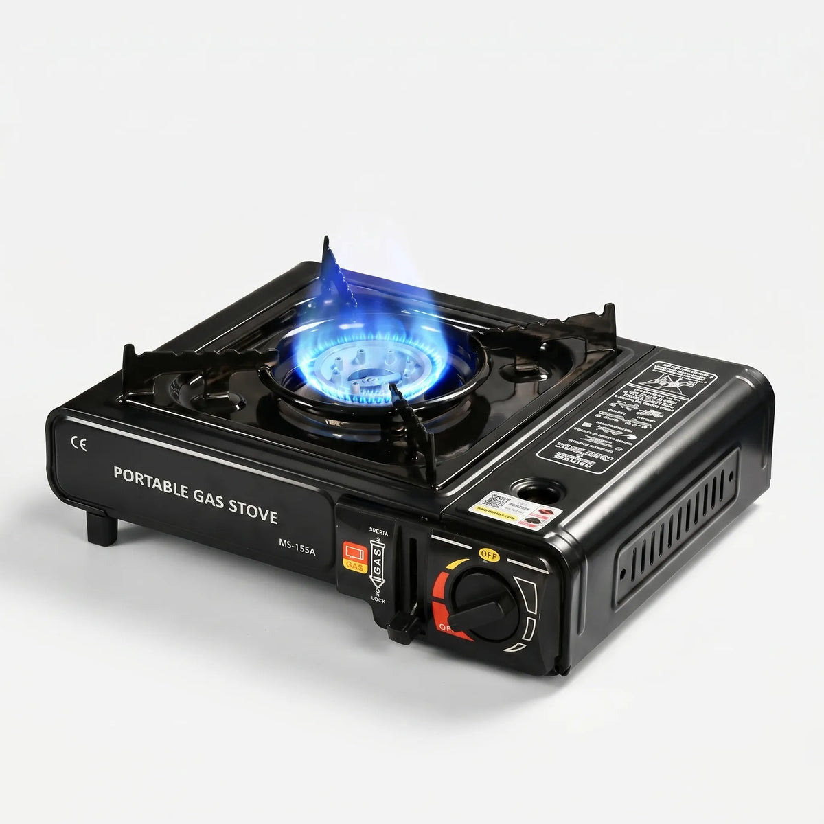 Portable Single-Burner Gas Stove for Camping & Outdoor Cooking