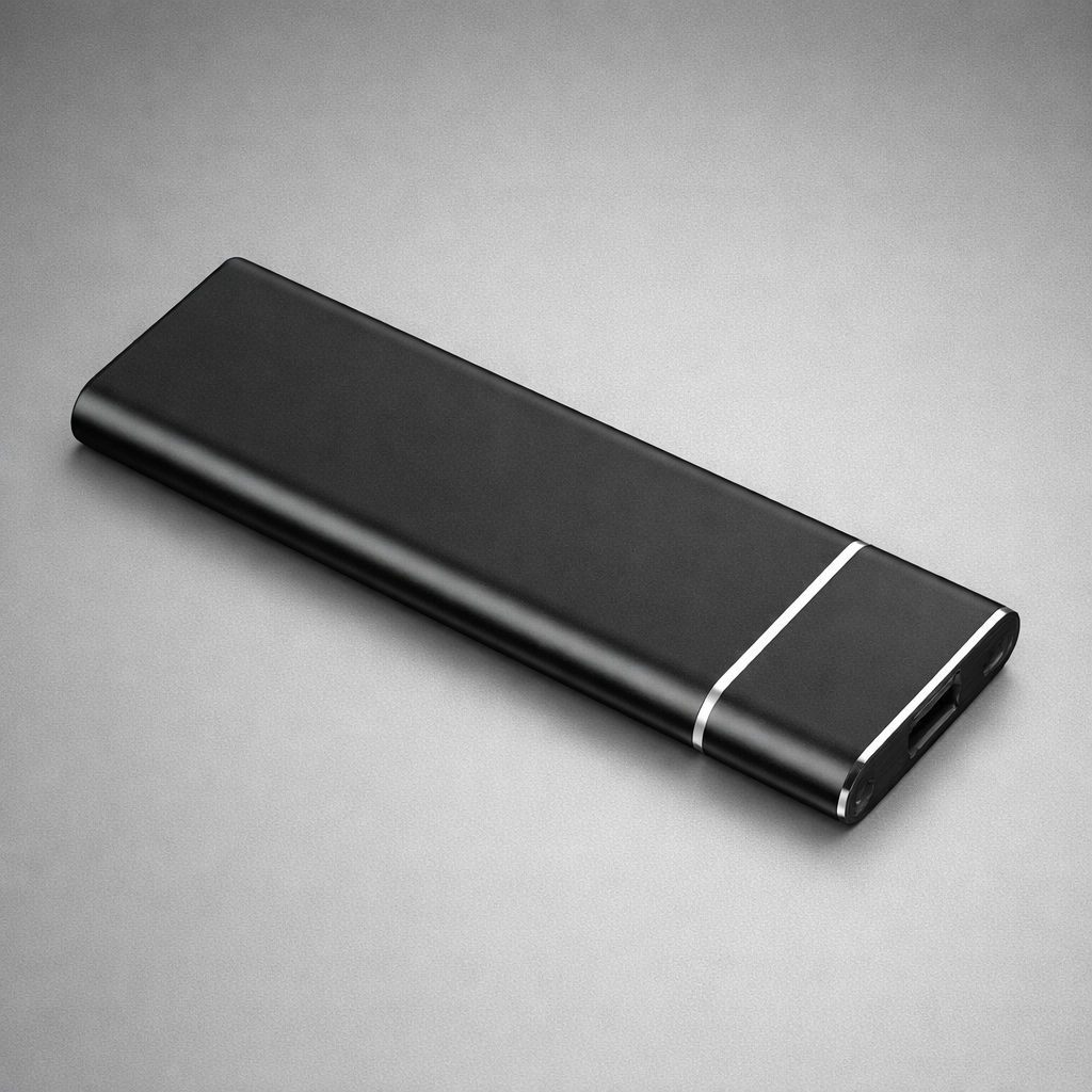 Portable Ultra-Slim External SSD 500GB USB-C Data Storage