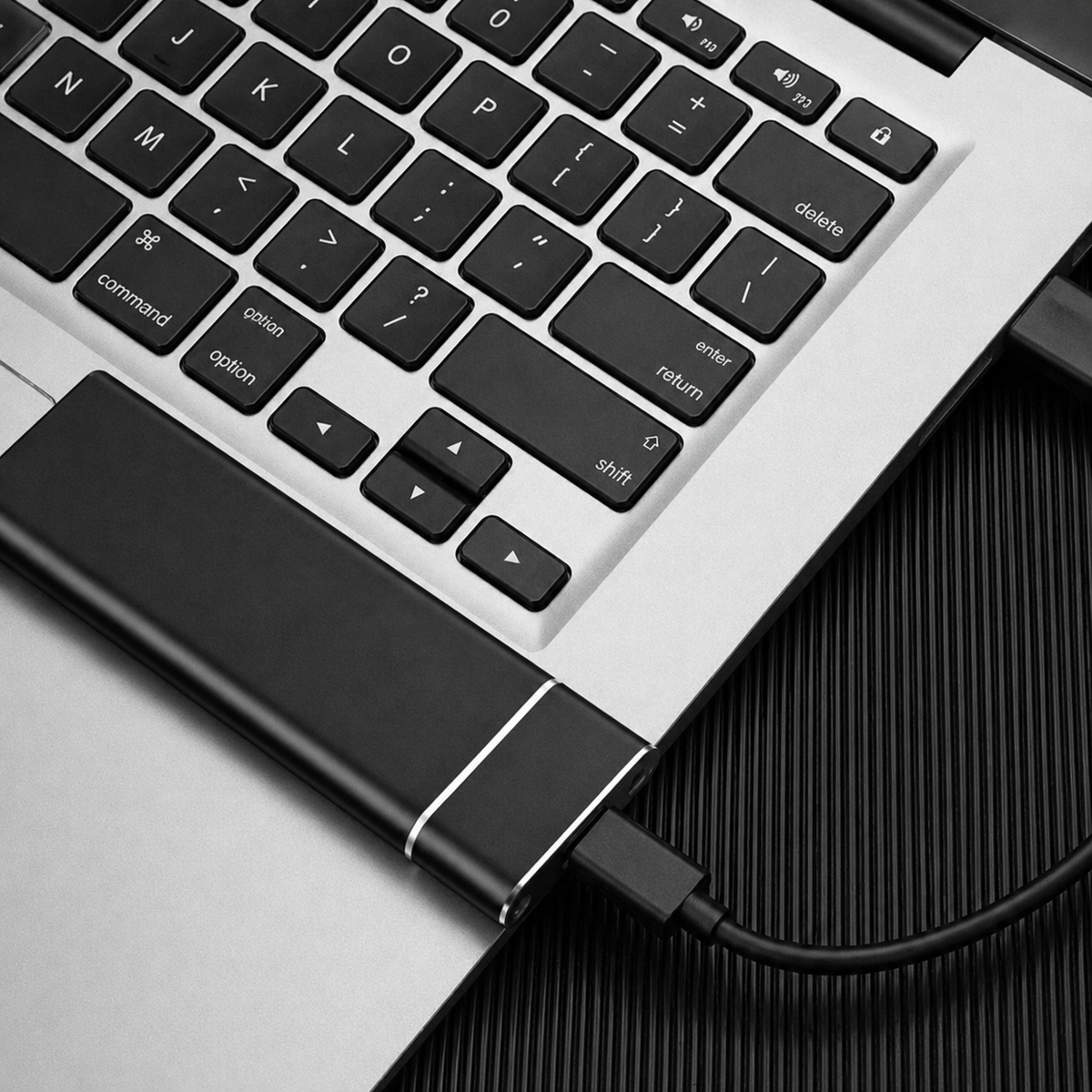 Portable Ultra-Slim External SSD 500GB USB-C Data Storage