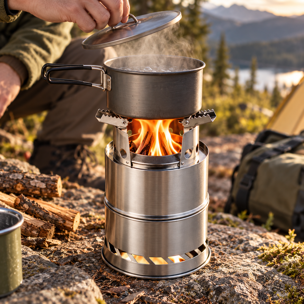 Portable Wood-Burning Stove