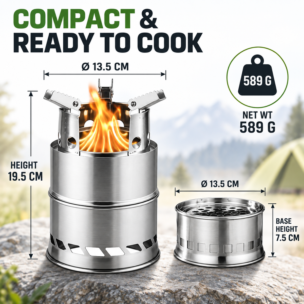 Portable Wood-Burning Stove