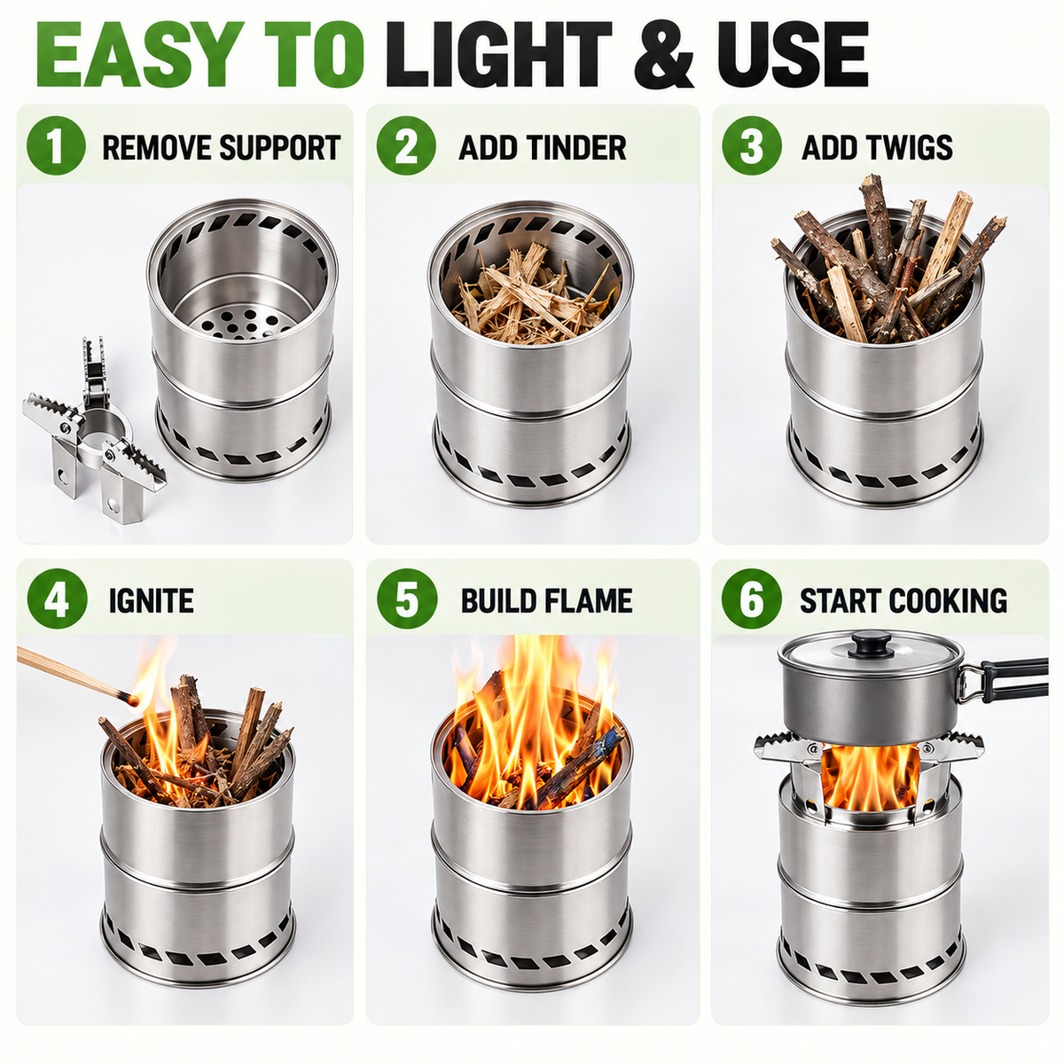 Portable Wood-Burning Stove
