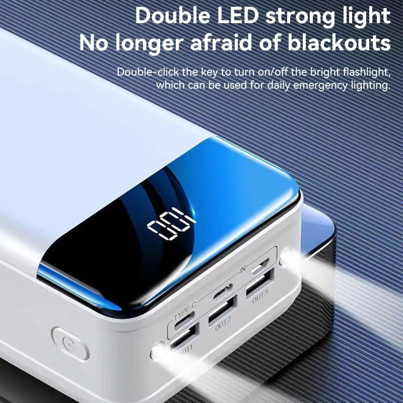 Powerful 50,000 mAh Power Bank – Always Connected and Prepared
