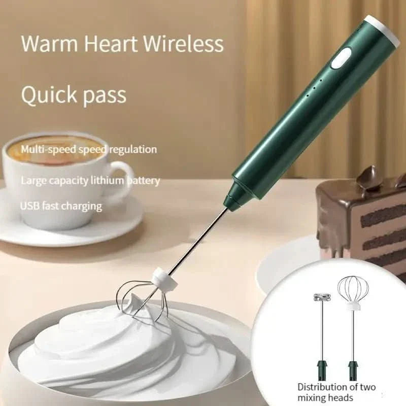 Powerful Mini Handheld Mixer for Kitchen and Coffee