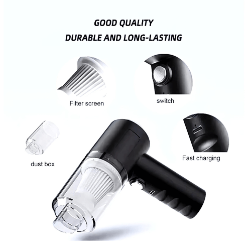 Powerful Portable Cordless Car Vacuum Cleaner