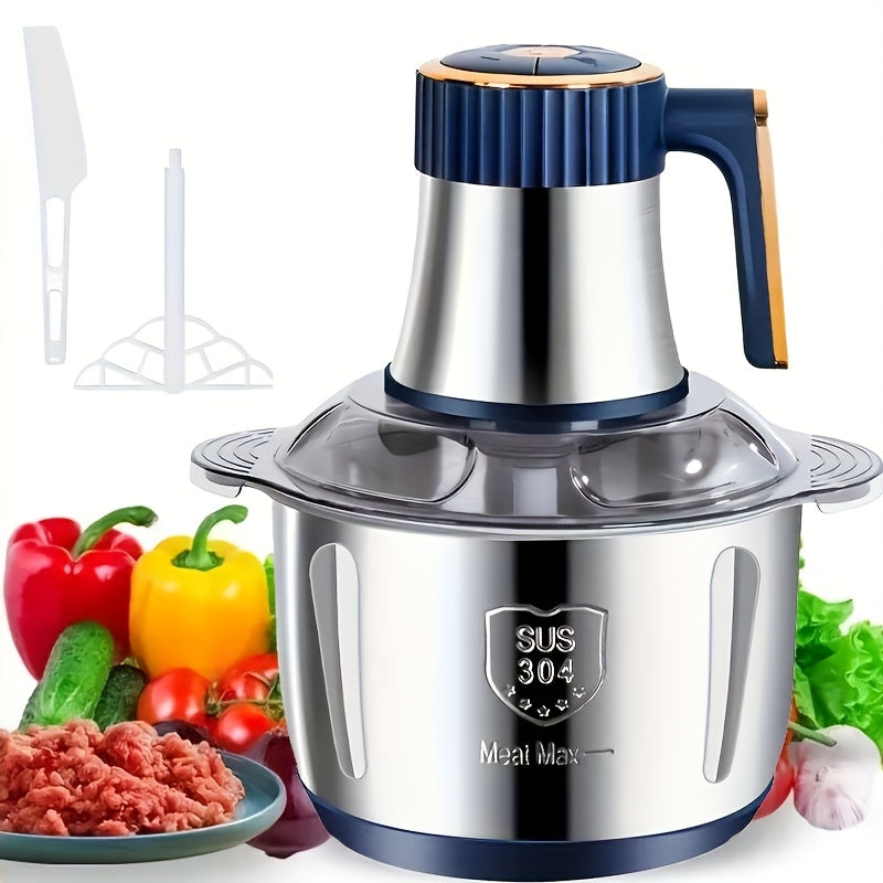 Powerful Stainless Steel Meat Grinder and Vegetable Chopper – Multifunctional Food Processor