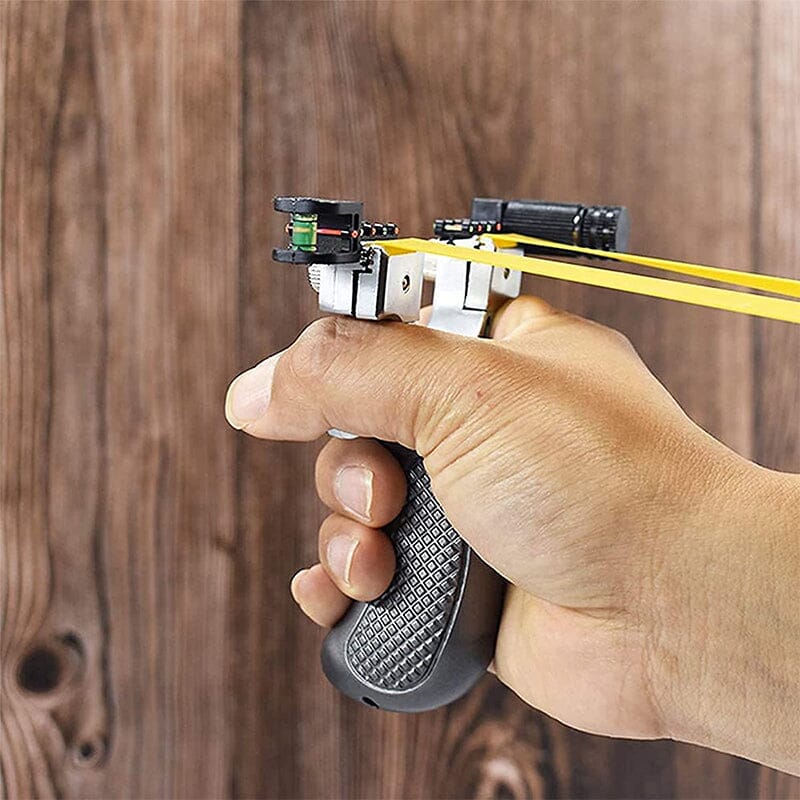 Precision Laser-Guided Outdoor Slingshot