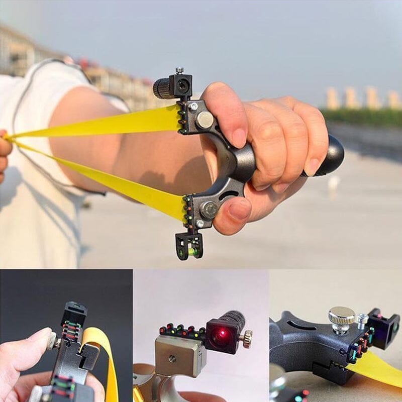 Precision Laser-Guided Outdoor Slingshot