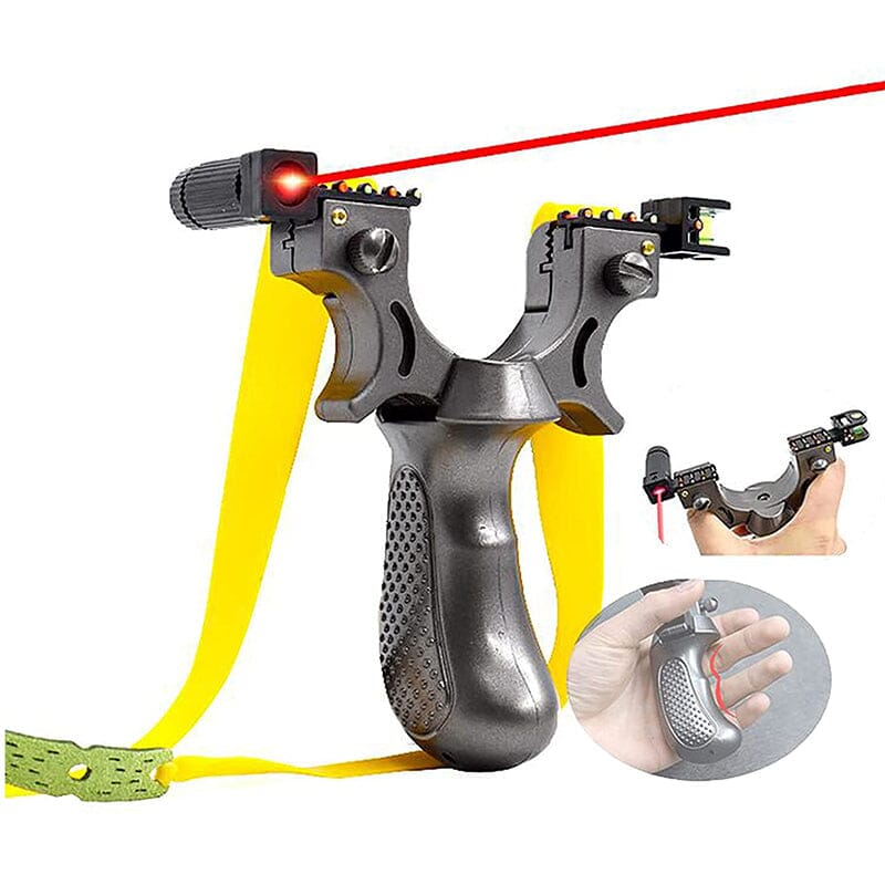 Precision Laser-Guided Outdoor Slingshot