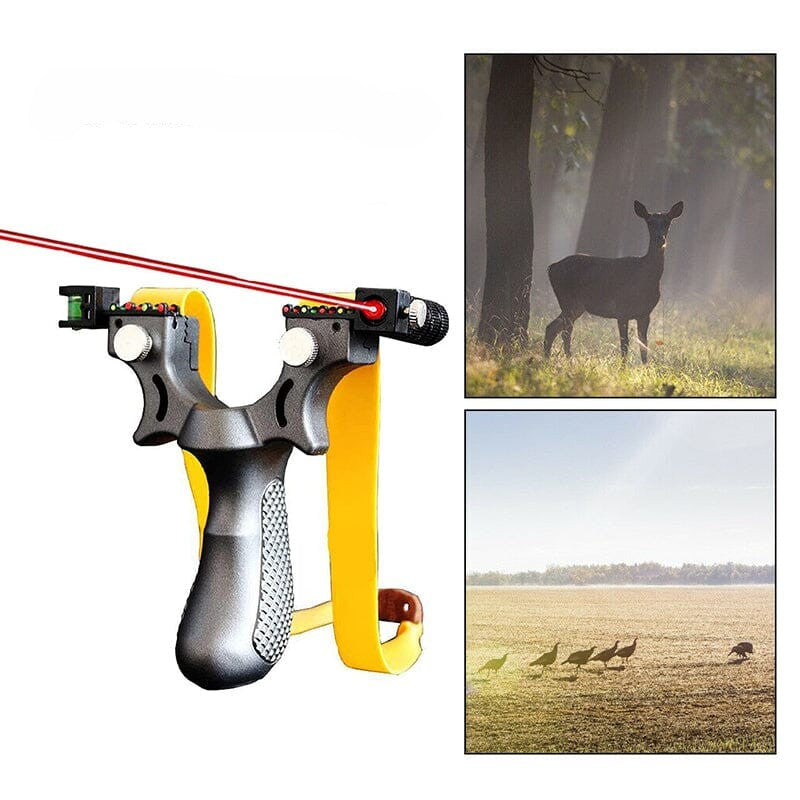 Precision Laser-Guided Outdoor Slingshot