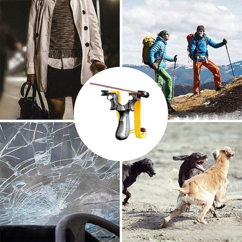 Precision Laser-Guided Outdoor Slingshot