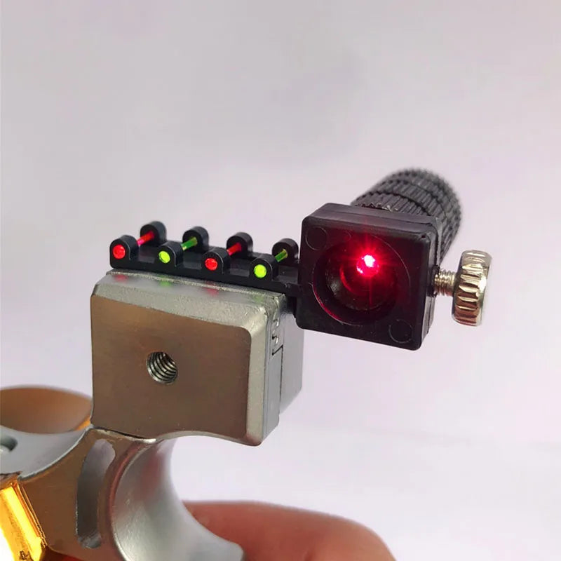Precision Laser Slingshot with Sight for Outdoor Sports and Fun