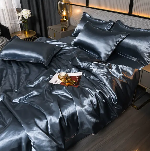 Premium Solid Satin Bedding