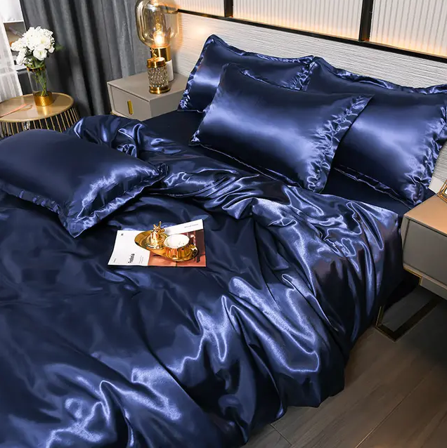 Premium Solid Satin Bedding