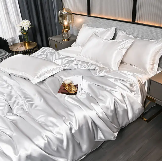 Premium Solid Satin Bedding
