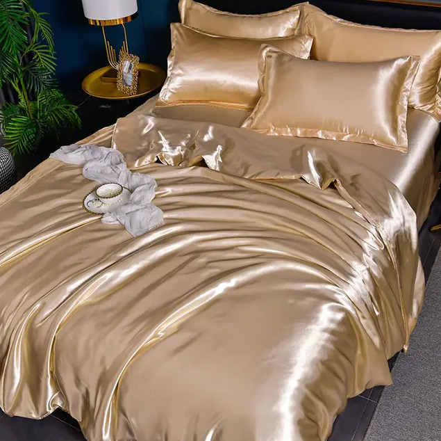 Premium Solid Satin Bedding