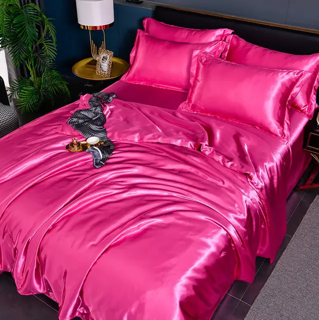 Premium Solid Satin Bedding