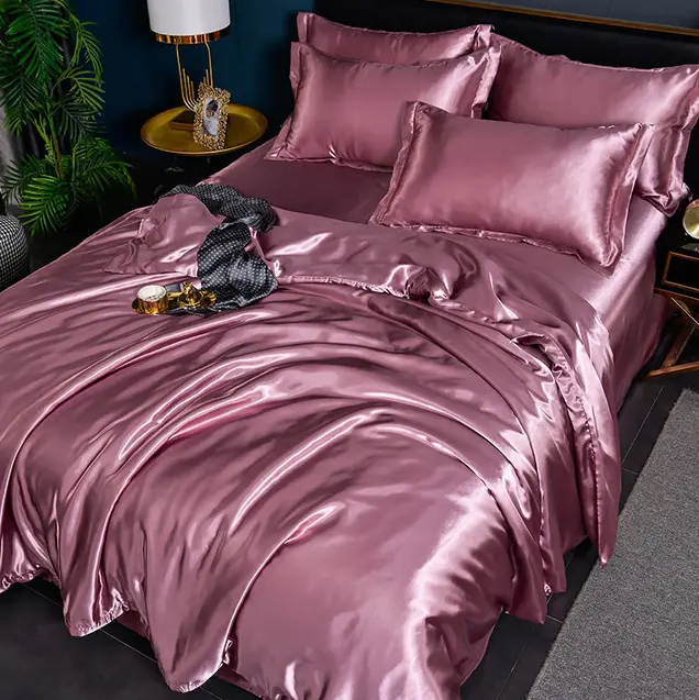 Premium Solid Satin Bedding