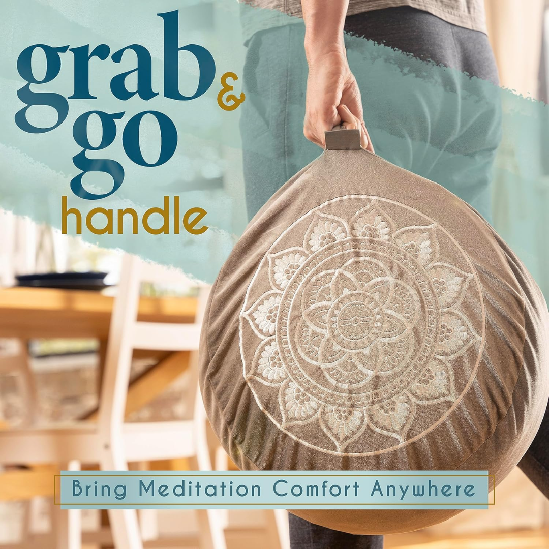 Premium Velvet Meditation Cushion