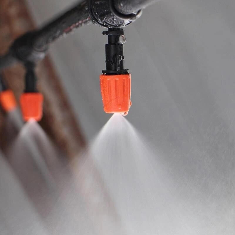 Professional Misting Nozzle Set | Time- and Water-Saving Irrigation System | Adjustable Spray Heads for Gardens and Yards | Easy Installation