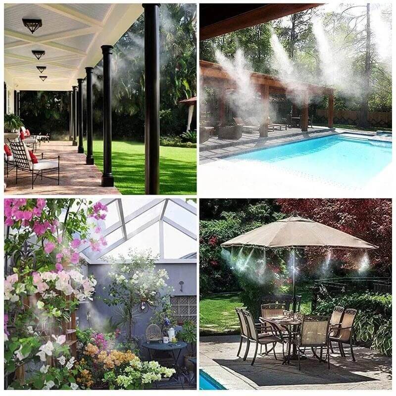 Professional Misting Nozzle Set | Time- and Water-Saving Irrigation System | Adjustable Spray Heads for Gardens and Yards | Easy Installation