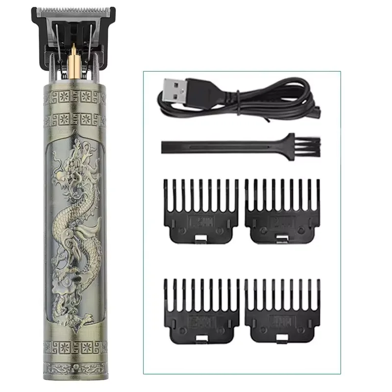 Professional Rechargeable Clipper - Vintage Style for Precision Trimming