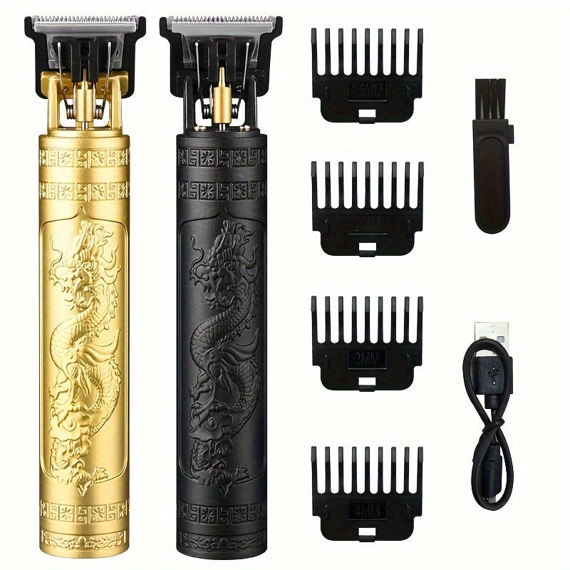 Professional Rechargeable Clipper - Vintage Style for Precision Trimming