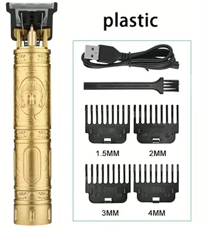 Professional Rechargeable Clipper - Vintage Style for Precision Trimming