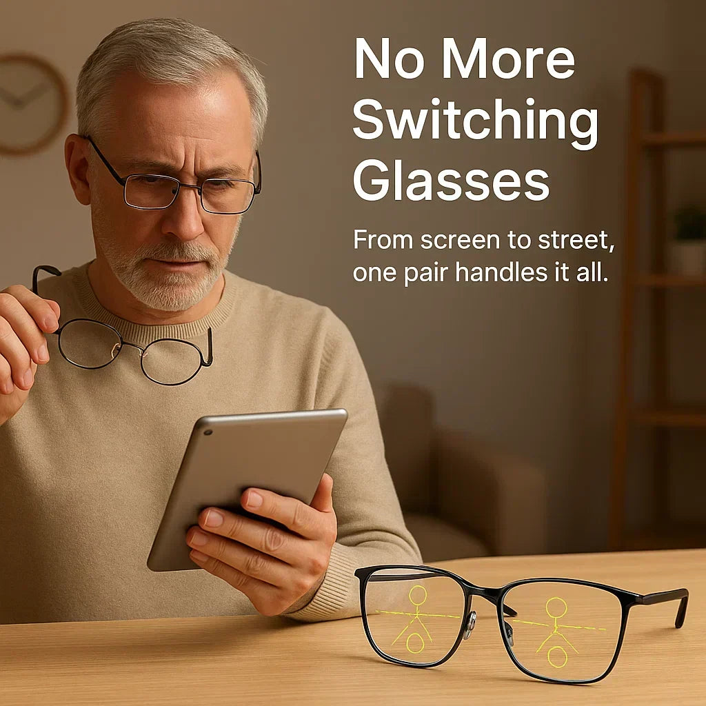 Progressive Multifocal Glasses for Everyday Use