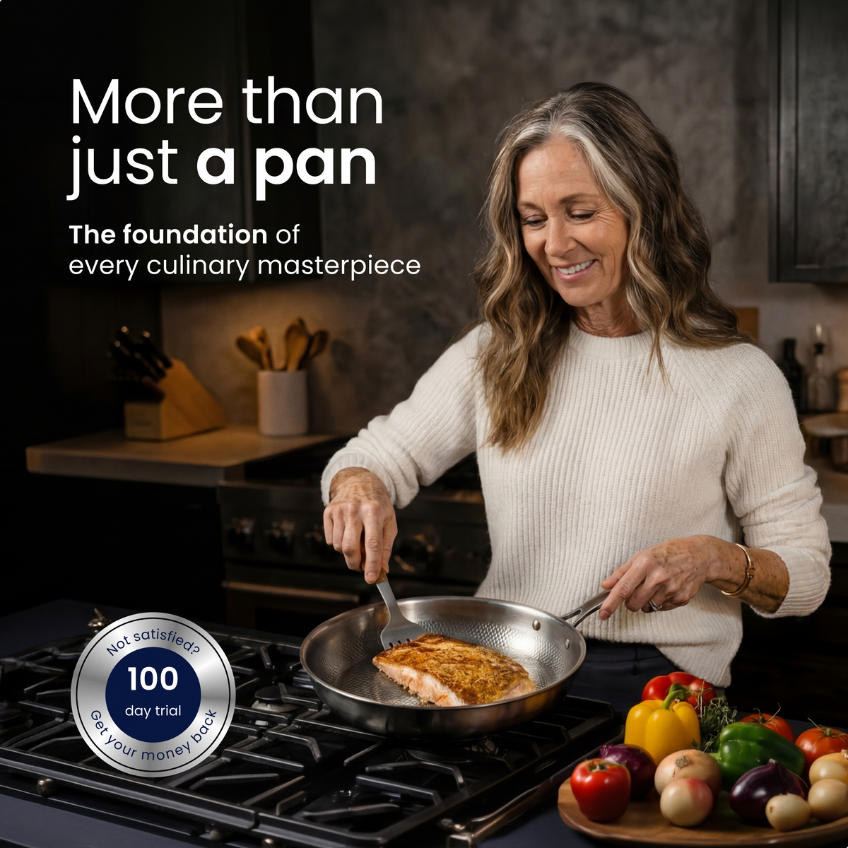Pure Titanium Frying Pan: 100% PFAS-Free and Built to Last a Lifetime
