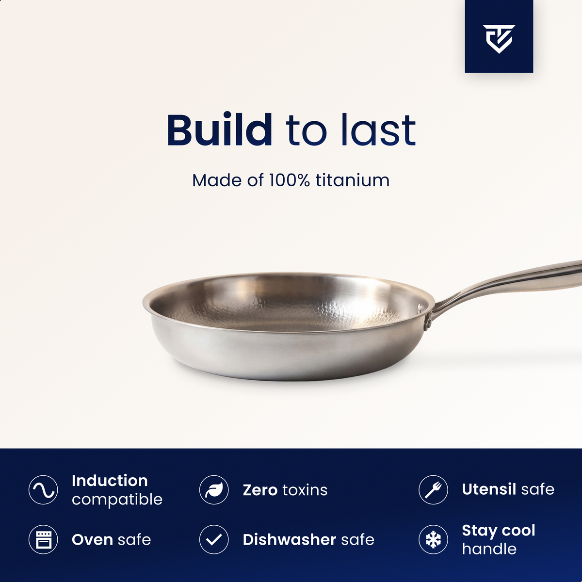 Pure Titanium Frying Pan