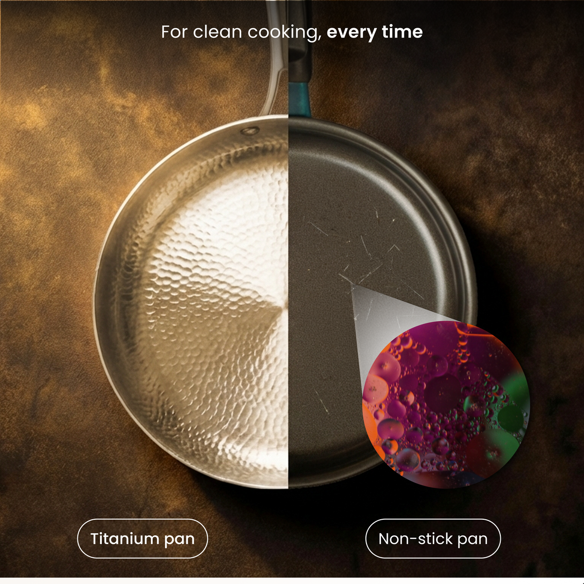 Pure Titanium Frying Pan