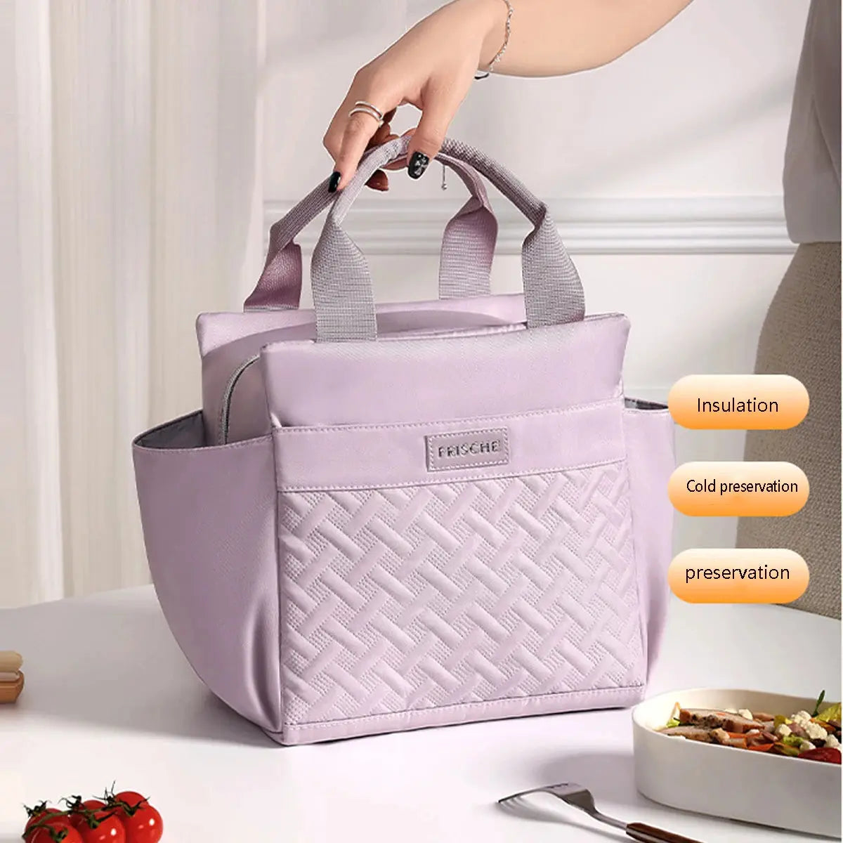 Purple 10L Insulated Lunch Bag