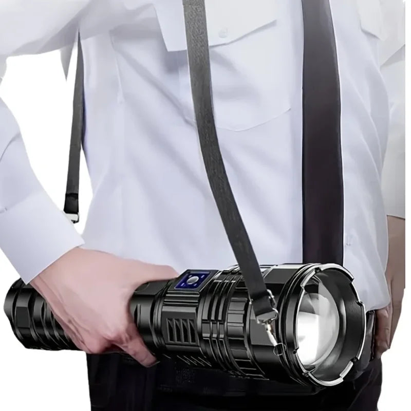 Rechargeable 10,000-Lumen LED Flashlight