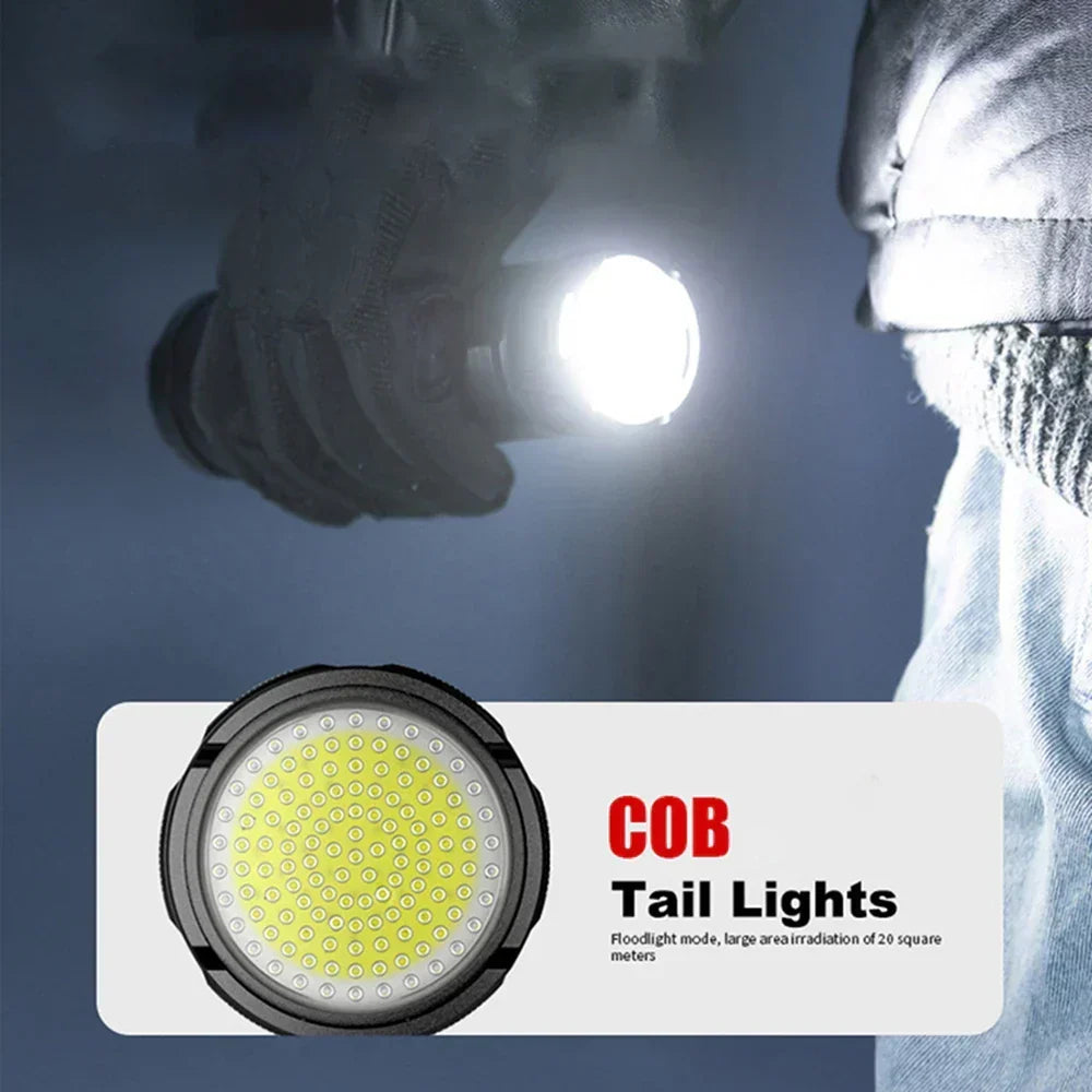 Rechargeable 10,000-Lumen LED Flashlight