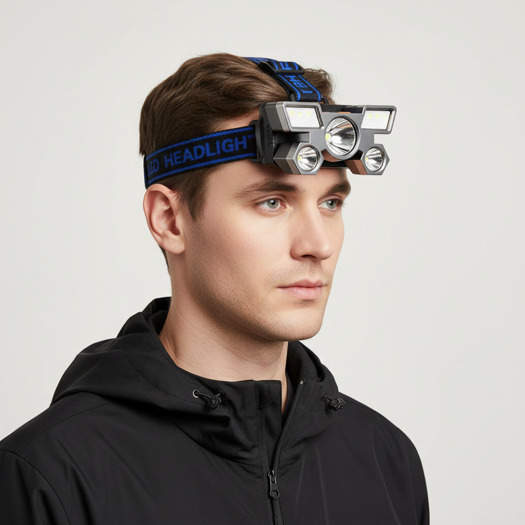 Rechargeable 5-LED Headlamp