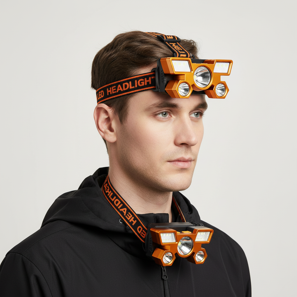 Rechargeable 5-LED Headlamp