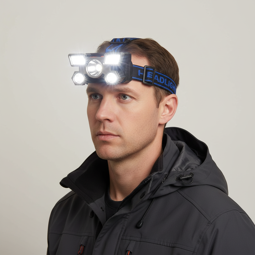 Rechargeable 5-LED Headlamp