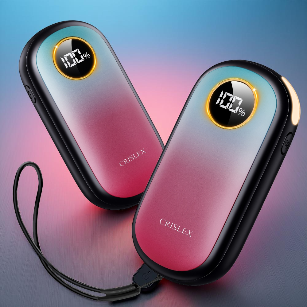 Rechargeable Dual Electric Hand Warmers – Compact Pocket Design with Steady Heat Output