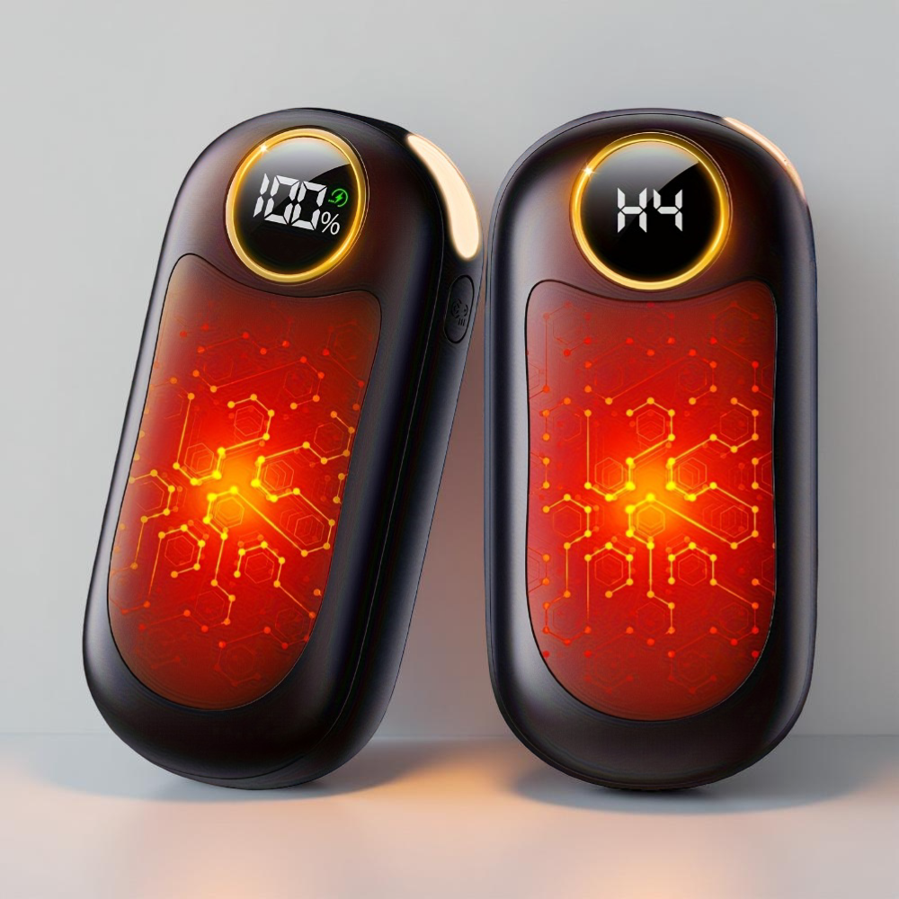 Rechargeable Dual Electric Hand Warmers – Compact Pocket Design with Steady Heat Output