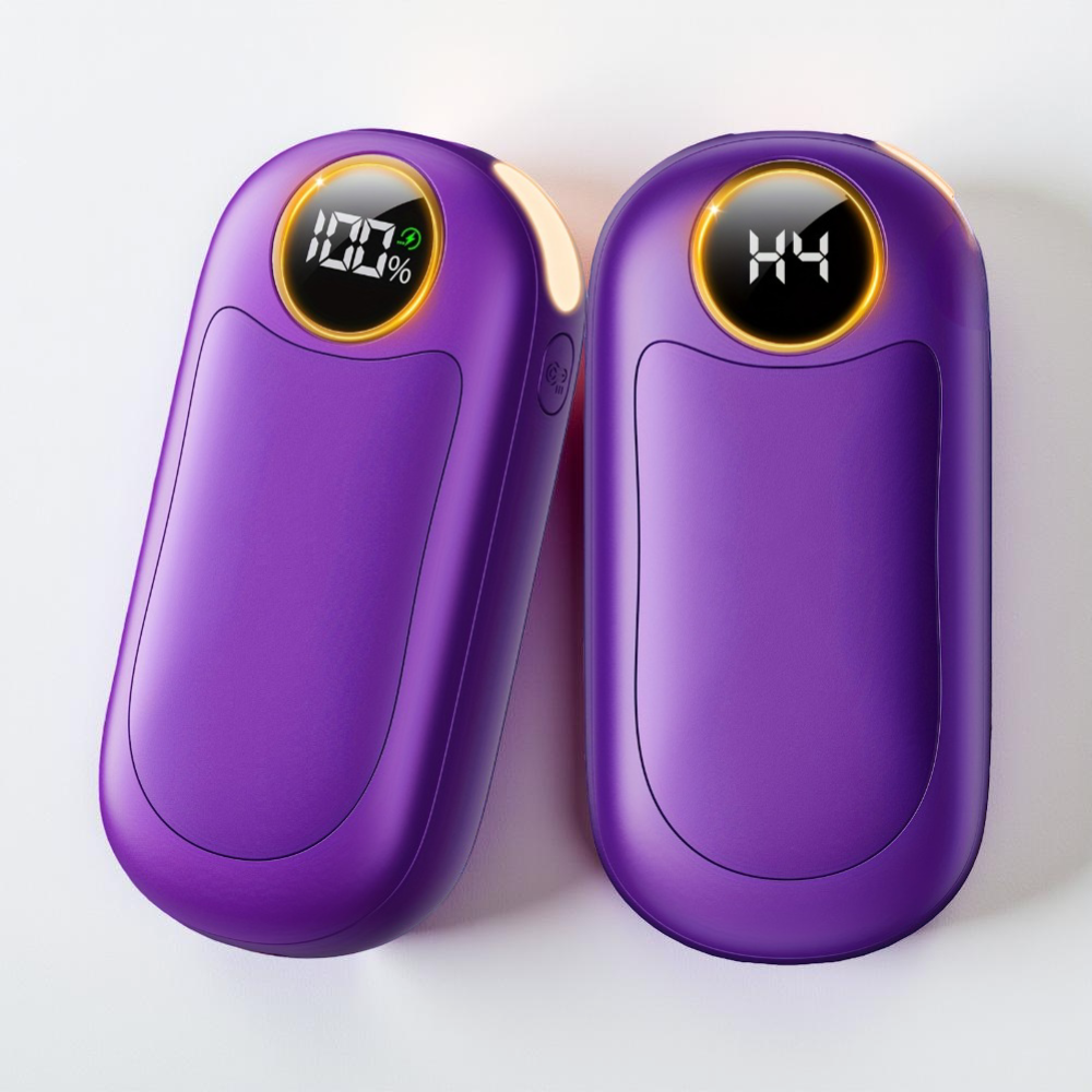 Rechargeable Dual Electric Hand Warmers – Compact Pocket Design with Steady Heat Output