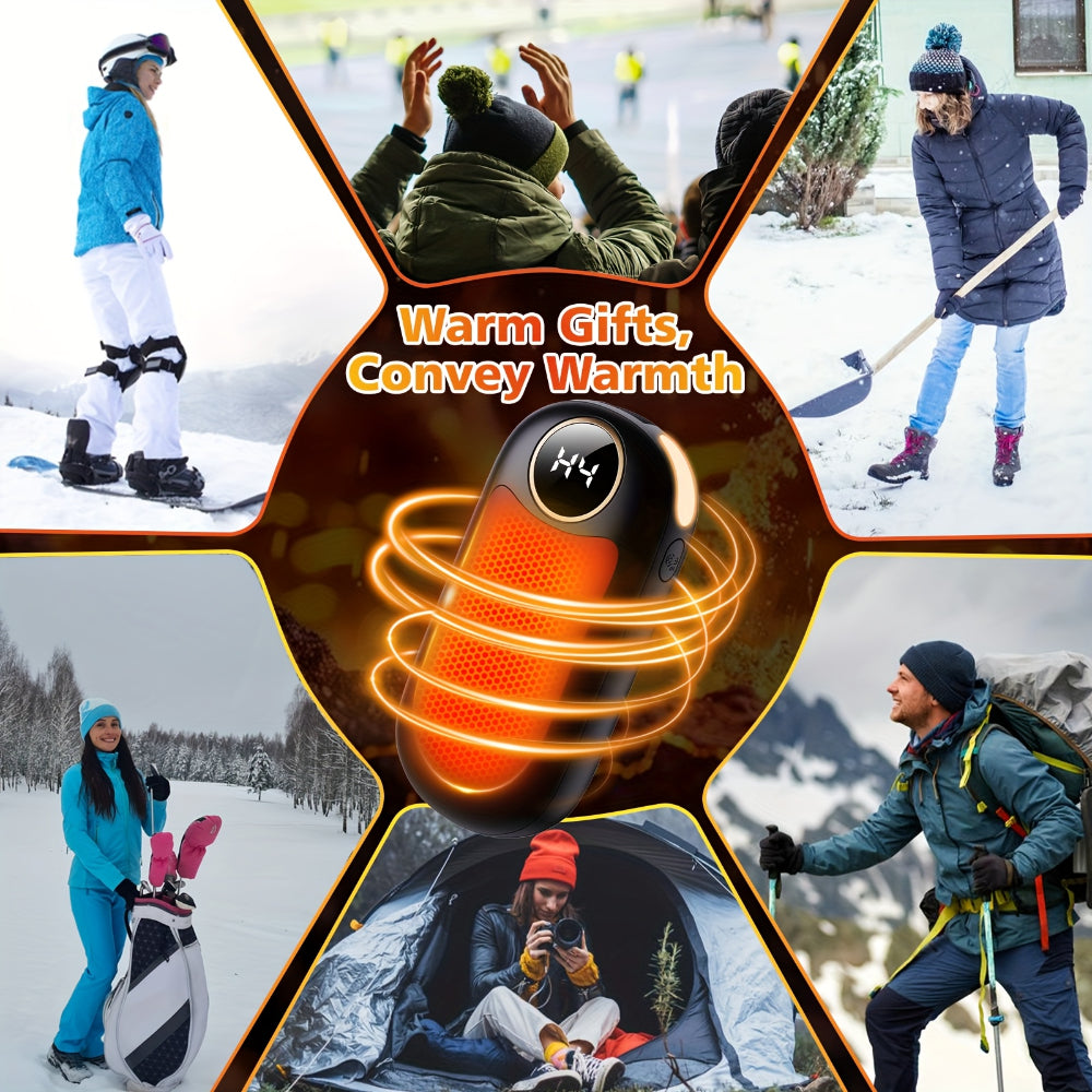 Rechargeable Dual Electric Hand Warmers – Compact Pocket Design with Steady Heat Output