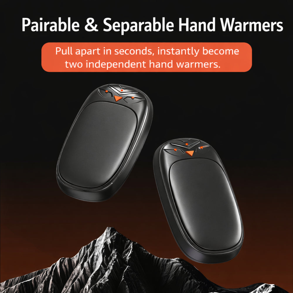 Rechargeable Electric Hand Warmer and Pocket Heater Set