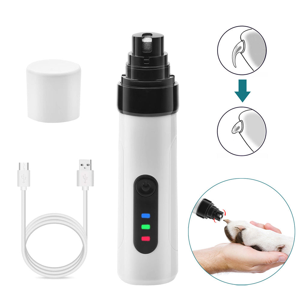 Rechargeable Pet Nail Trimmer - Quiet & Efficient