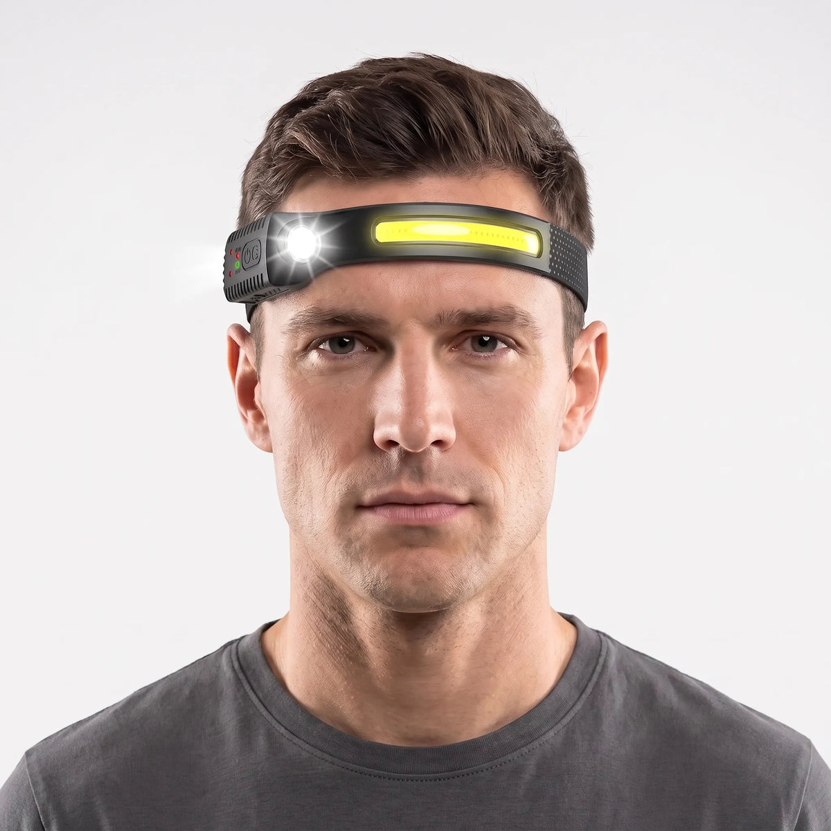 Rechargeable Wide Beam Headlamp for Outdoor Activities