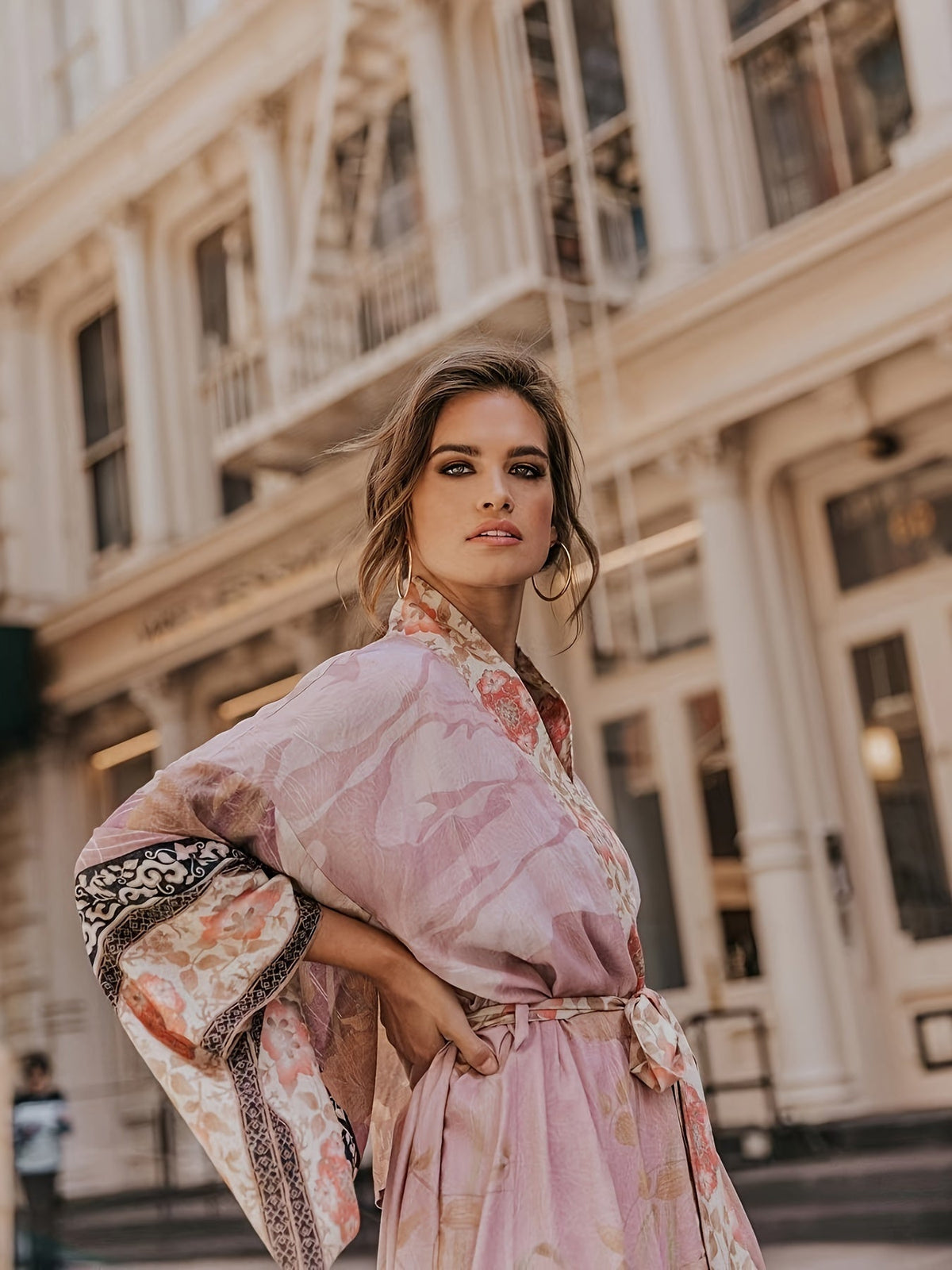 Red Floral Kimono - Isabella