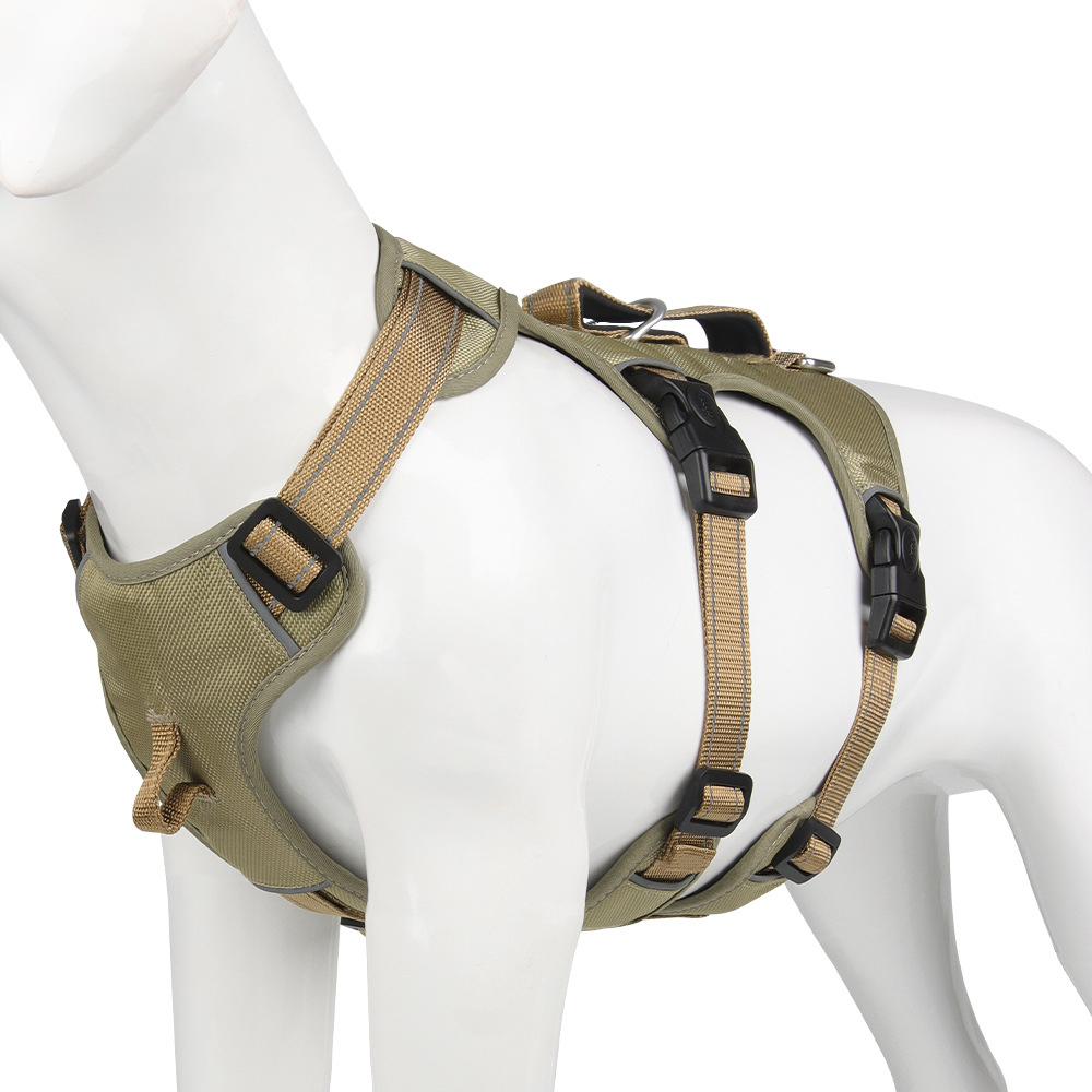 Reflective No-Pull Dog Harness – Escape-Proof and Adjustable for Safe Walks
