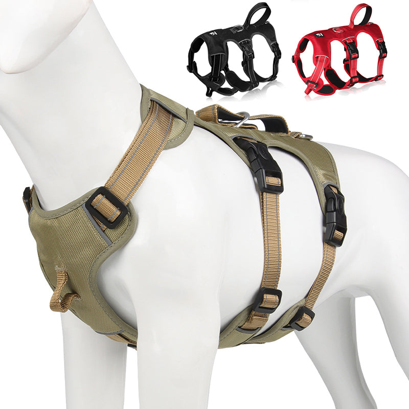 Reflective No-Pull Dog Harness – Escape-Proof and Adjustable for Safe Walks